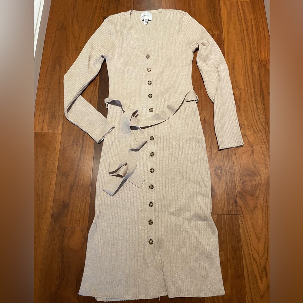 Pink Rose Soft Knit Sweater